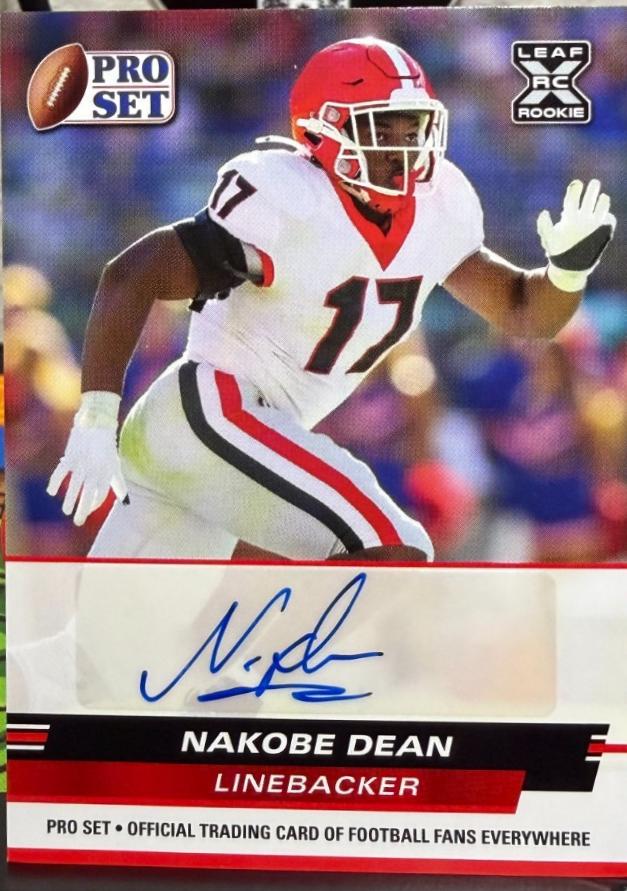 Nakobe Dean [Red] #PSA-ND2