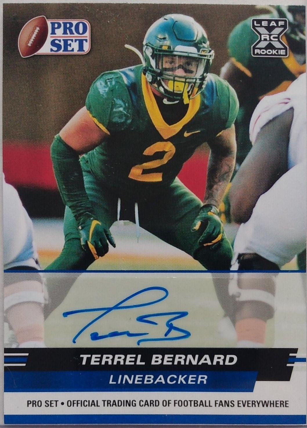 Terrel Bernard [Blue] #PSA-TB2