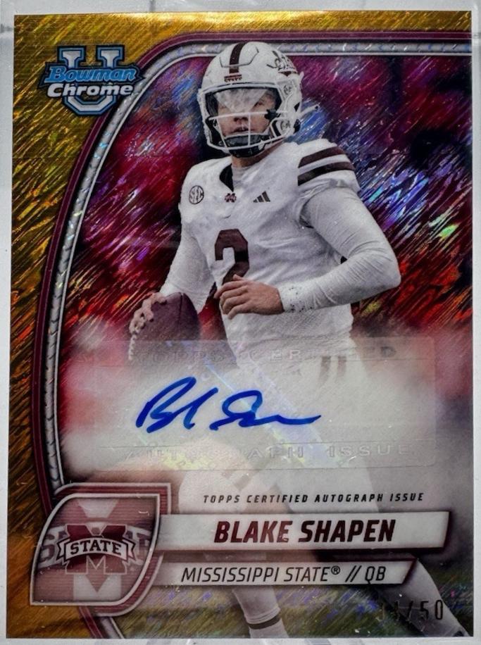 Blake Shapen [Shimmer Gold Refractor] #22