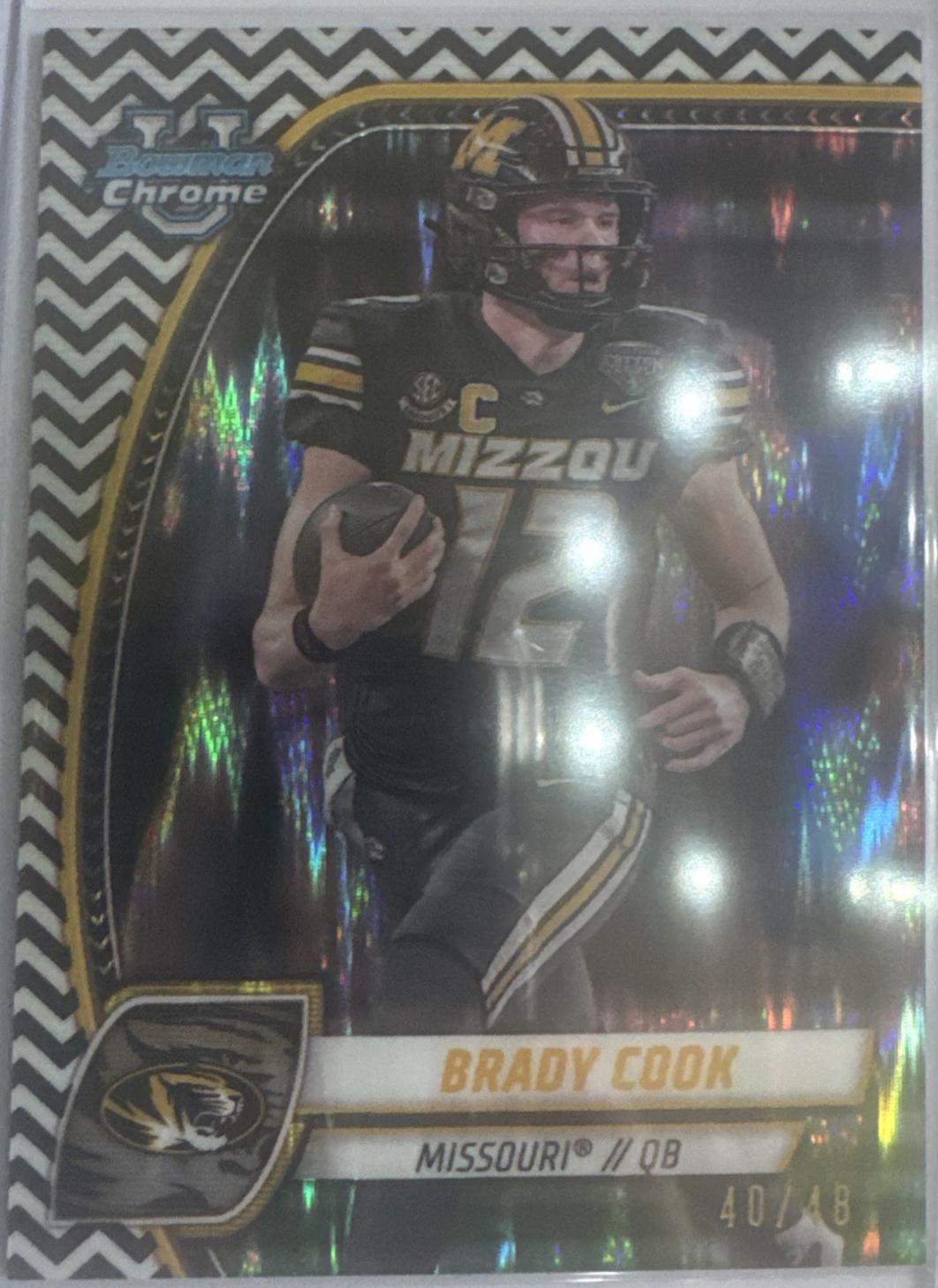 Brady Cook [Black White Stealth Refractor] #1