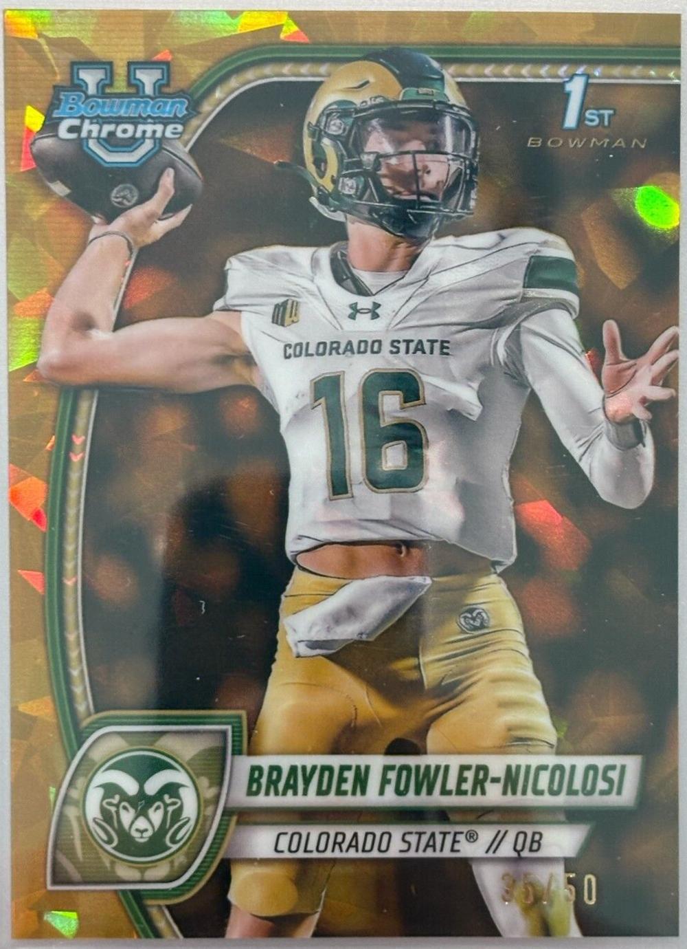 Brayden Fowler-Nicolosi [Gold Refractor] #24