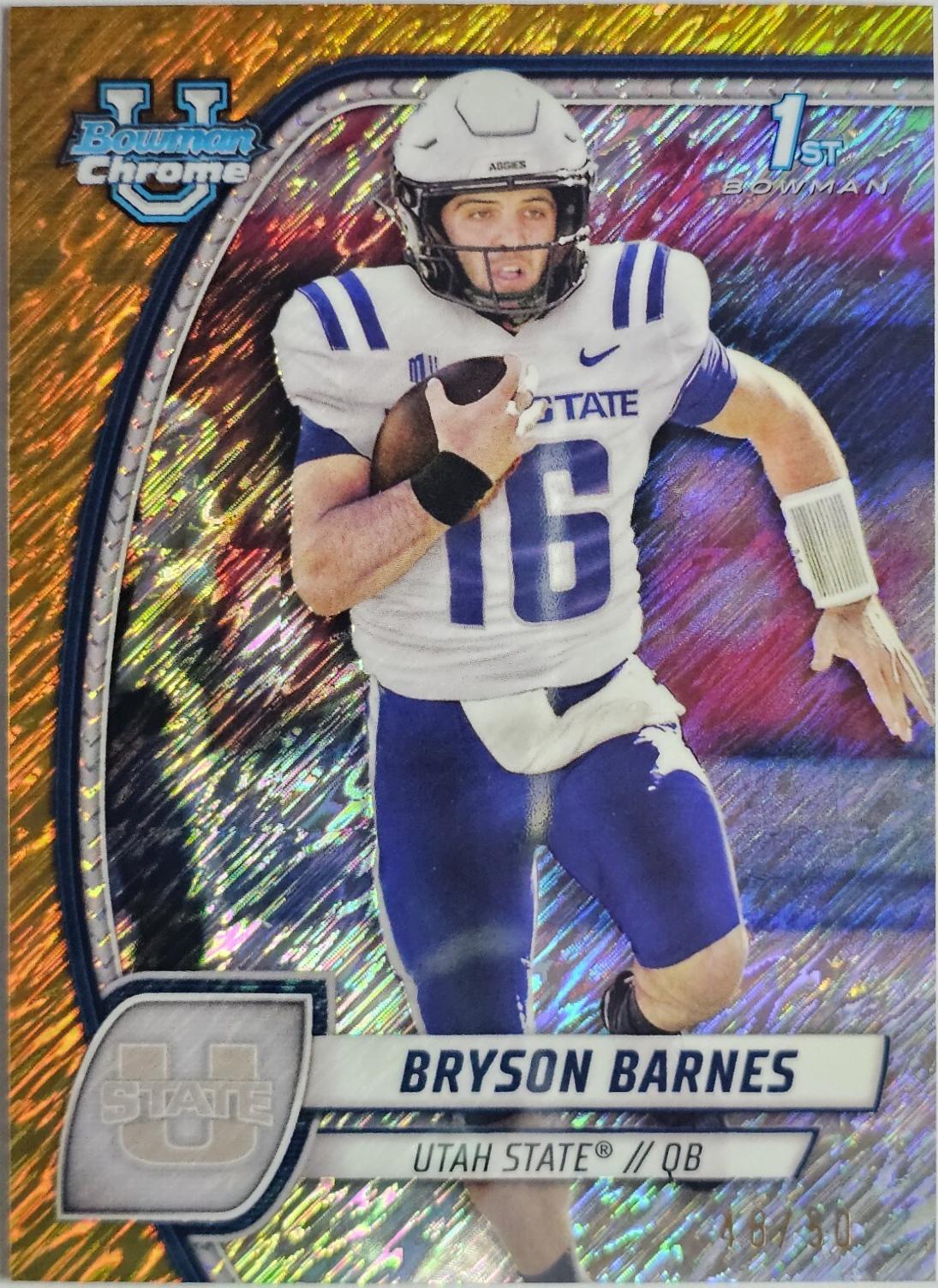 Bryson Barnes [Shimmer Gold Refractor] #29