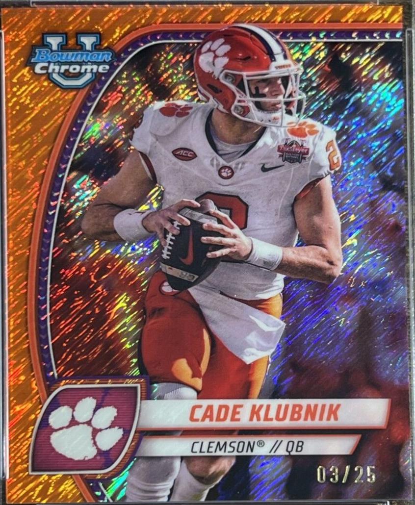 Cade Klubnik [Shimmer Orange Refractor] #35