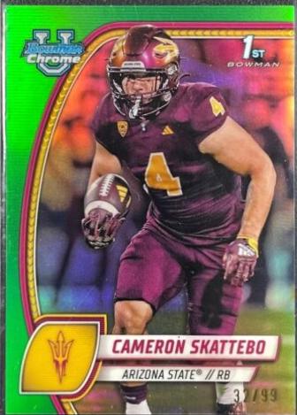 Cameron Skattebo [Green Refractor] #37