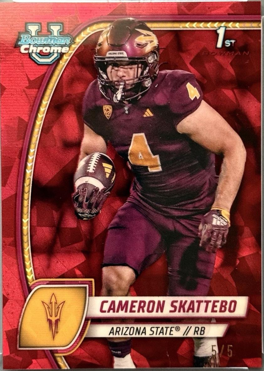Cameron Skattebo [Red Refractor] #37