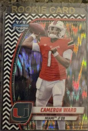Cameron Ward [Black White Stealth Refractor] #38