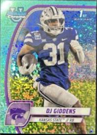 DJ Giddens [Aqua Mini Diamond Refractor] #33