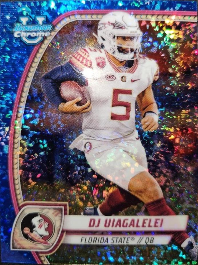 DJ Uiagalelei [Blue Mini Diamond Refractor] #48
