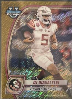 DJ Uiagalelei [Shimmer Gold Refractor] #48