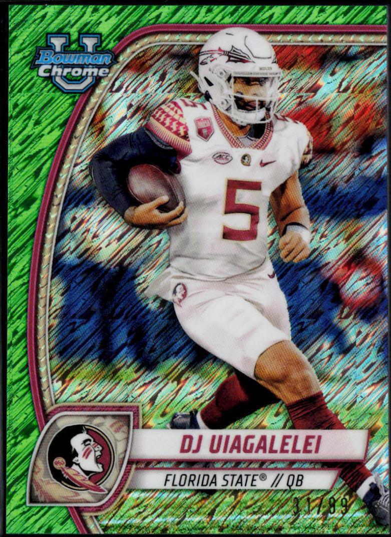 DJ Uiagalelei [Shimmer Green Refractor] #48