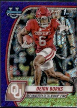 Deion Burks [Shimmer Purple Refractor] #56
