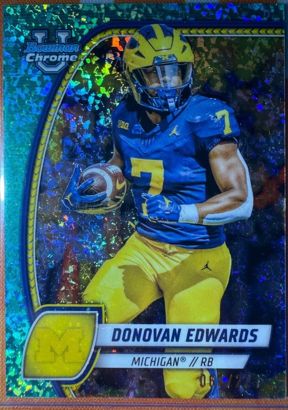 Donovan Edwards [Aqua Mini Diamond Refractor] #66