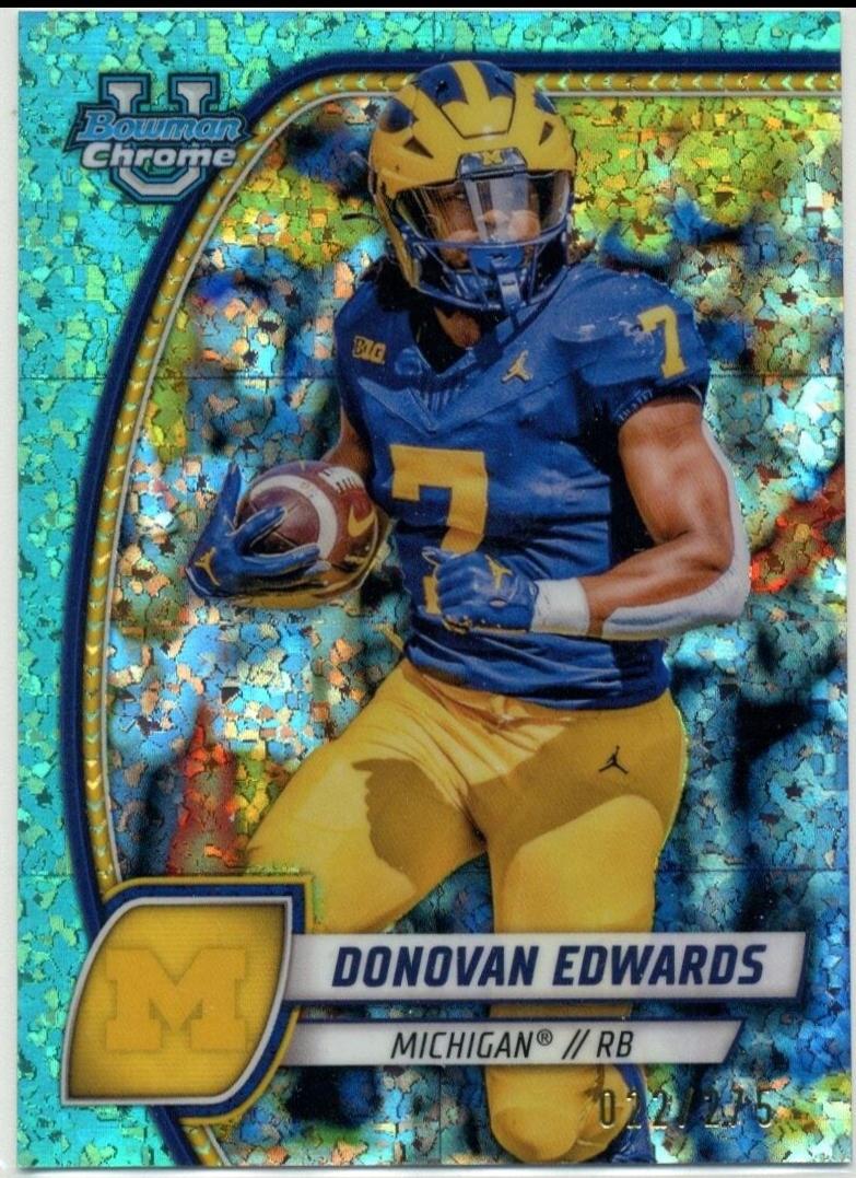 Donovan Edwards [Blue Mini Diamond Refractor] #66