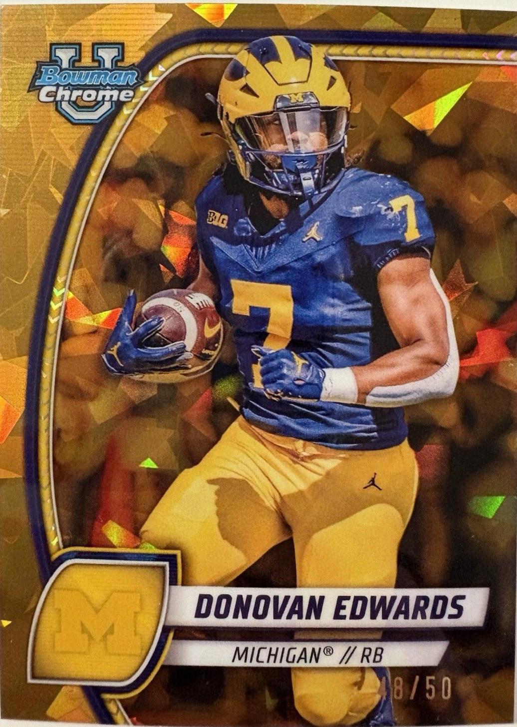 Donovan Edwards [Gold Refractor] #66