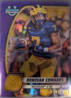 Donovan Edwards [Purple Refractor] #66