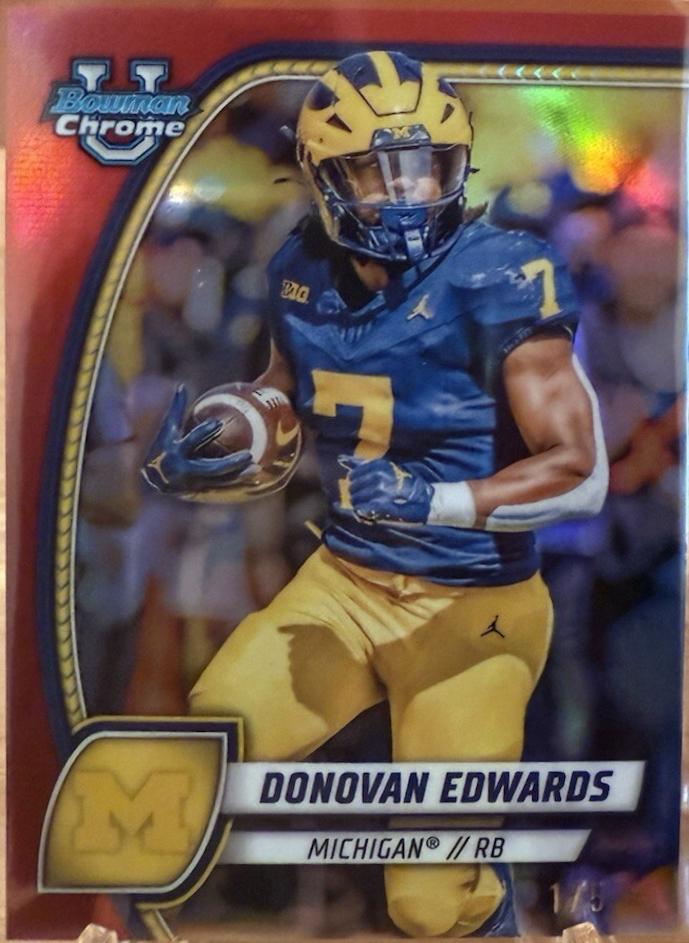 Donovan Edwards [Red Refractor] #66