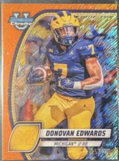 Donovan Edwards [Shimmer Orange Refractor] #66