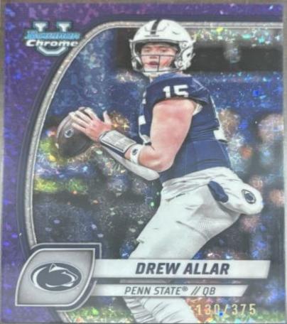 Drew Allar [Purple Mini Diamond Refractor] #4