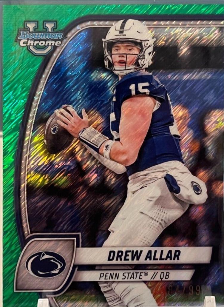Drew Allar [Shimmer Green Refractor] #4