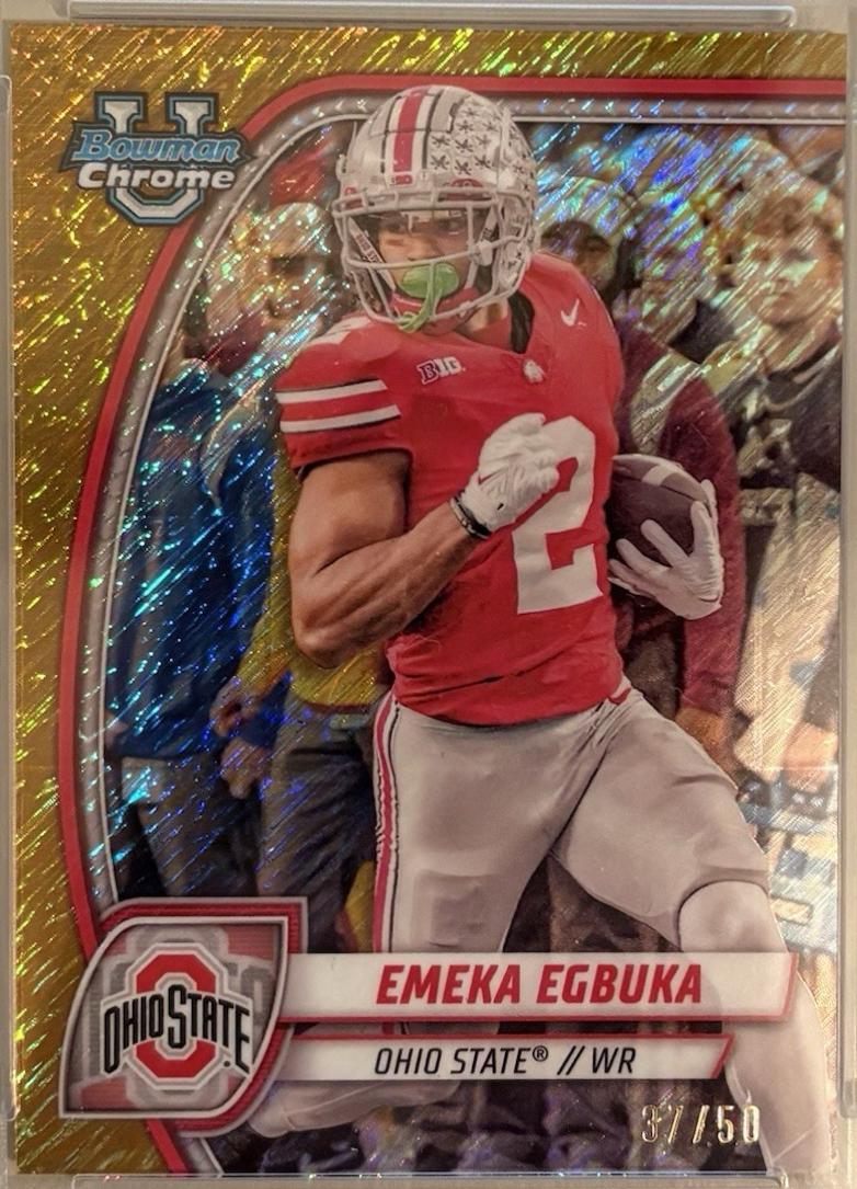 Emeka Egbuka [Shimmer Gold Refractor] #70