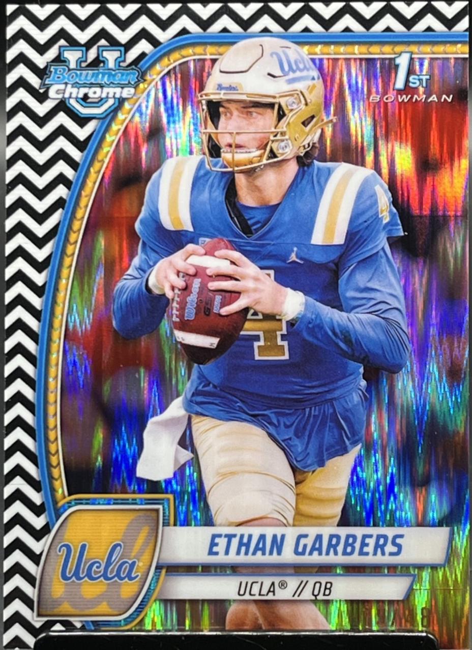 Ethan Garbers [Black White Stealth Refractor] #72