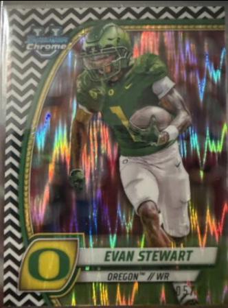 Evan Stewart [Black White Stealth Refractor] #75