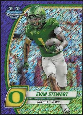 Evan Stewart [Shimmer Purple Refractor] #75