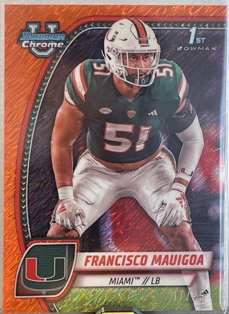 Francisco Mauigoa [Shimmer Orange Refractor] #30