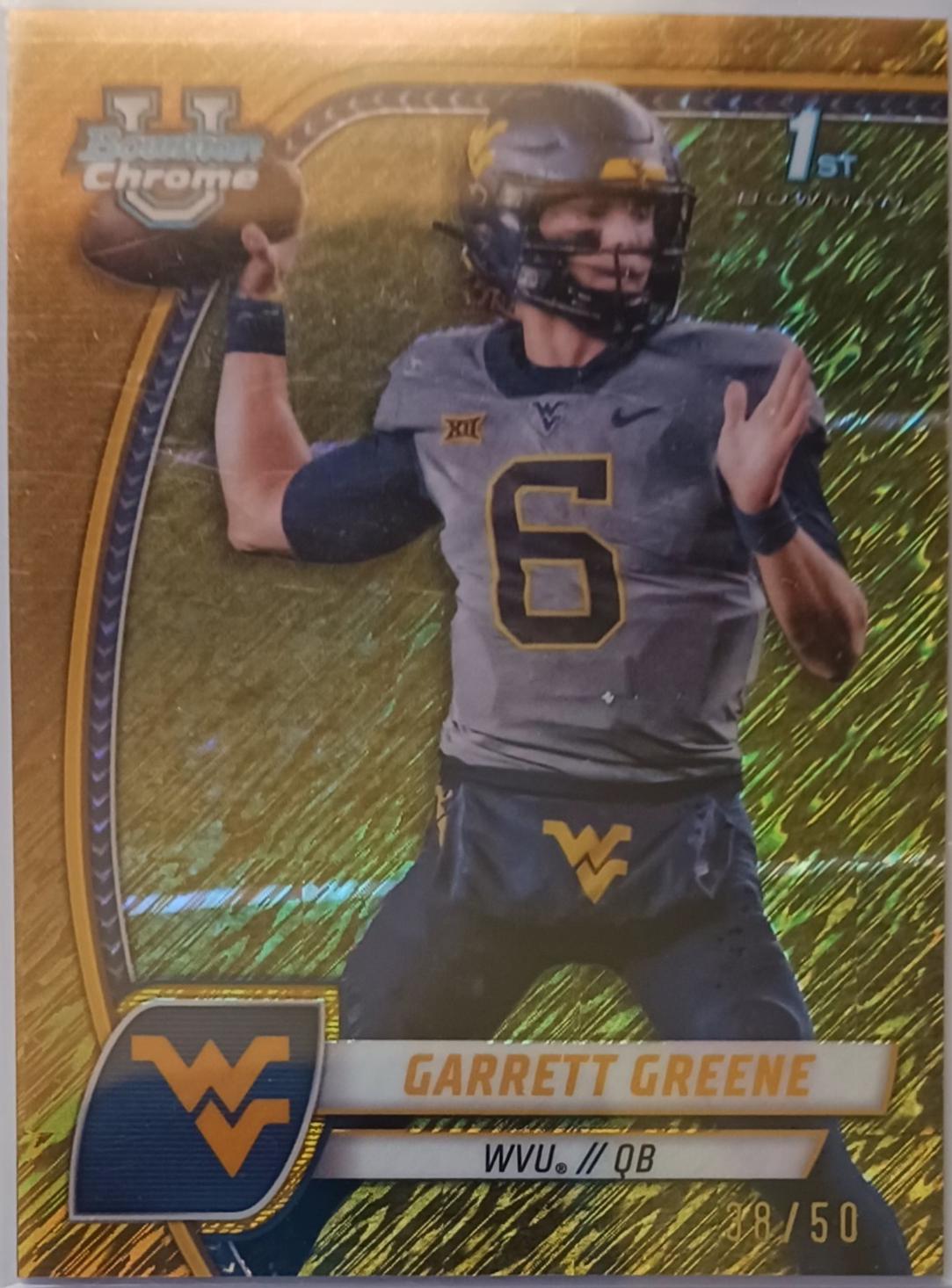 Garrett Greene [Shimmer Gold Refractor] #77