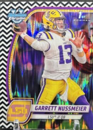 Garrett Nussmeier [Black White Stealth Refractor] #5