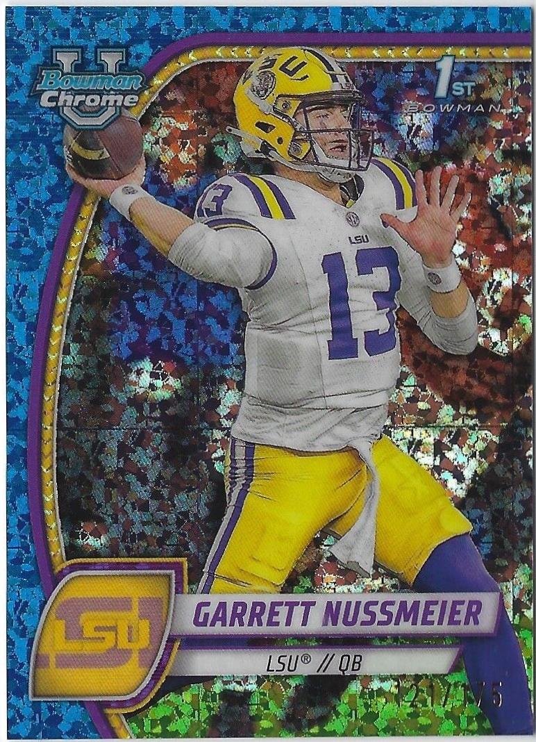 Garrett Nussmeier [Blue Mini Diamond Refractor] #5