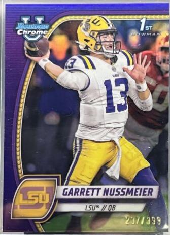 Garrett Nussmeier [Purple Refractor] #5