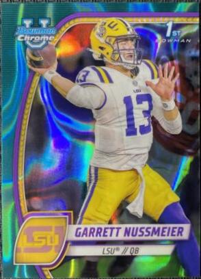 Garrett Nussmeier [Teal Lava Refractor] #5