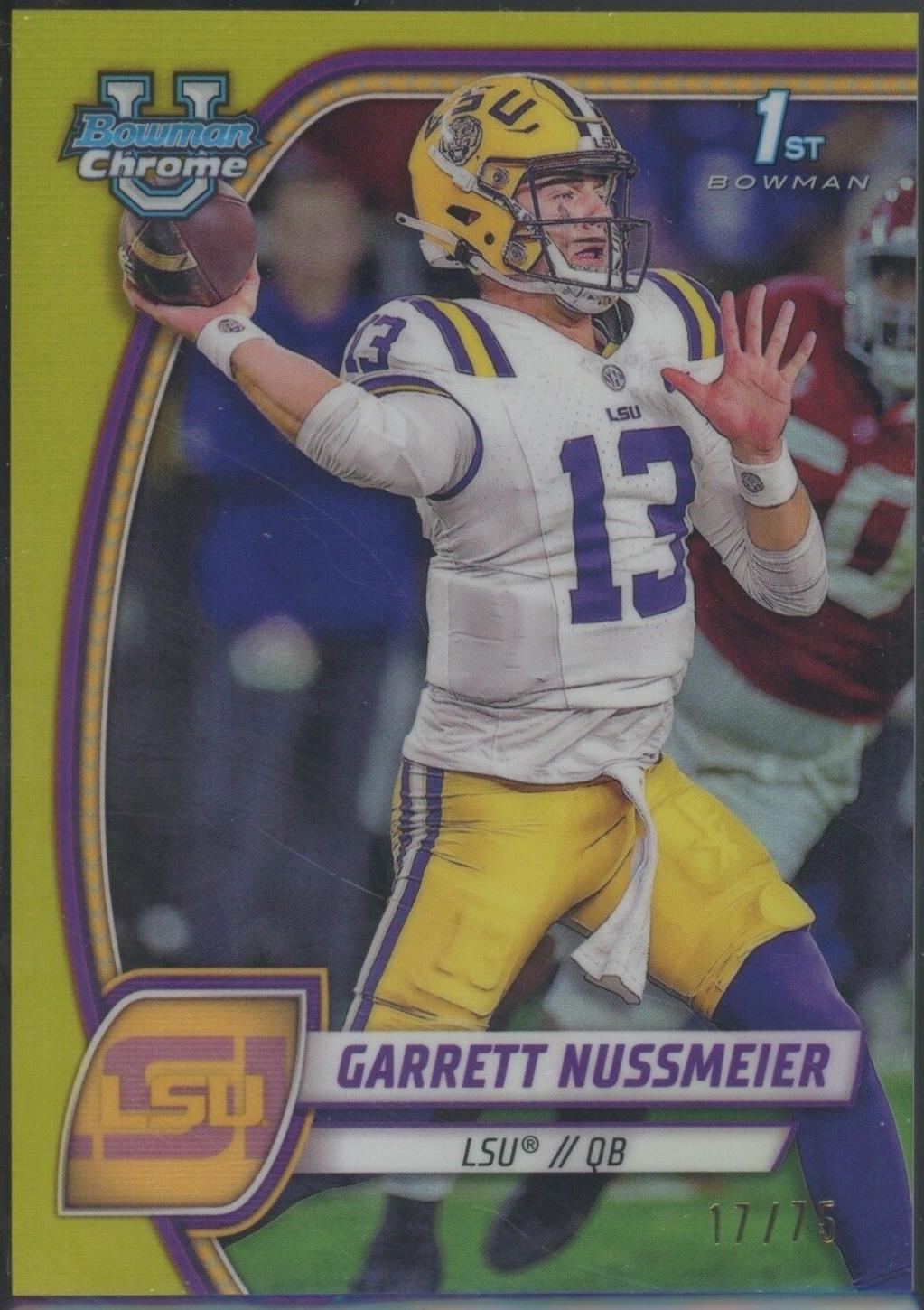 Garrett Nussmeier [Yellow Refractor] #5