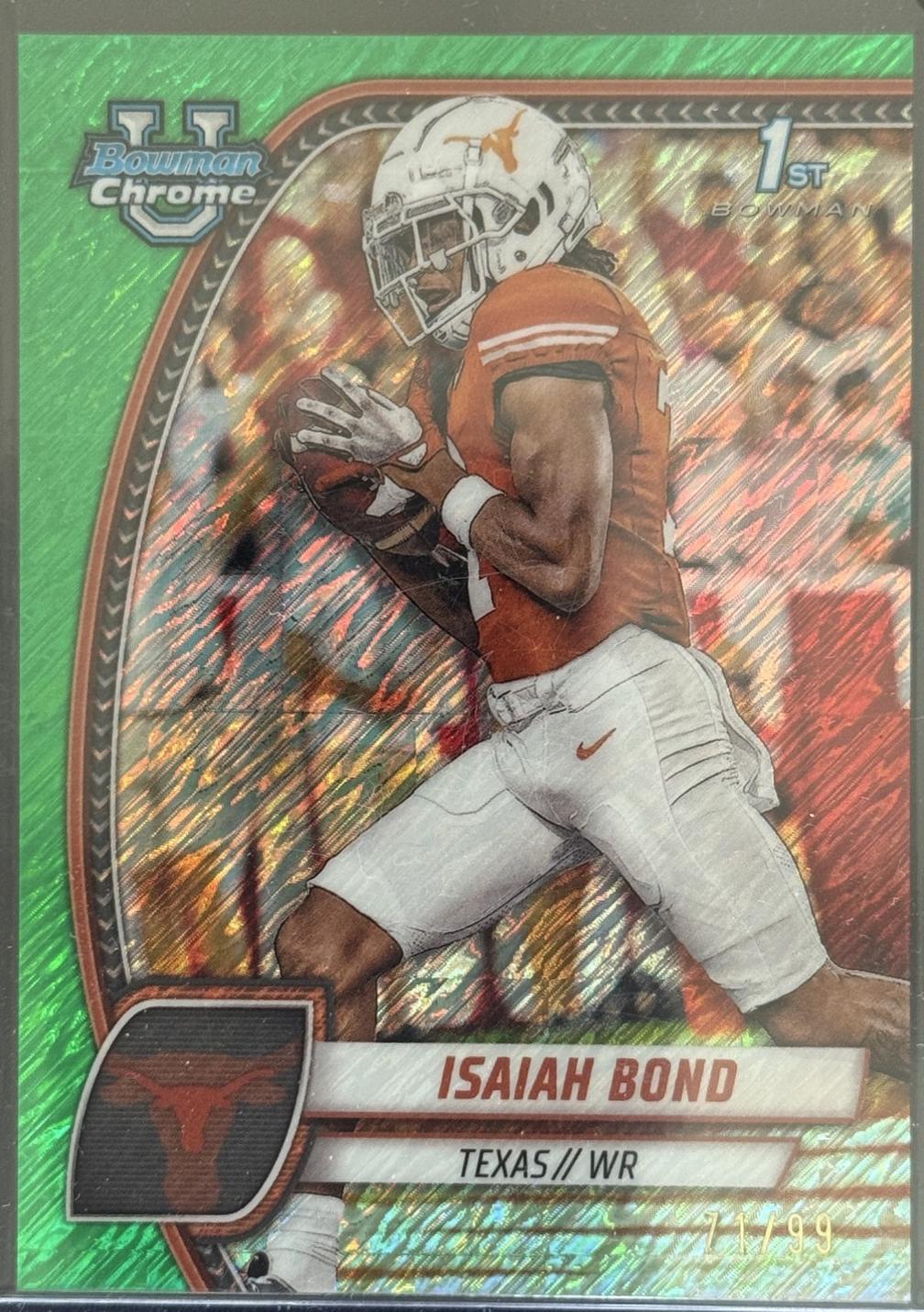 Isaiah Bond [Shimmer Green Refractor] #60
