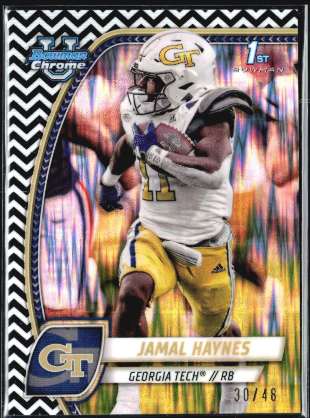 Jamal Haynes [Black White Stealth Refractor] #90