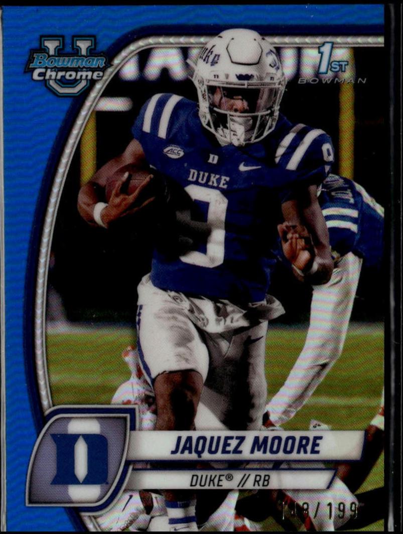 Jaquez Moore [Blue Refractor] #92