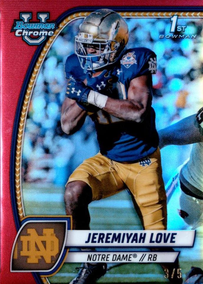 Jeremiyah Love [Red Refractor] #100