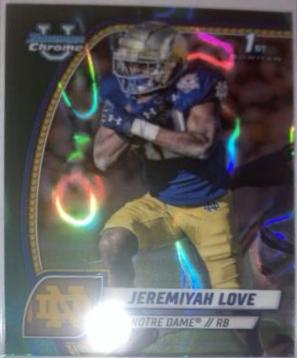 Jeremiyah Love [Teal Lava Refractor] #100