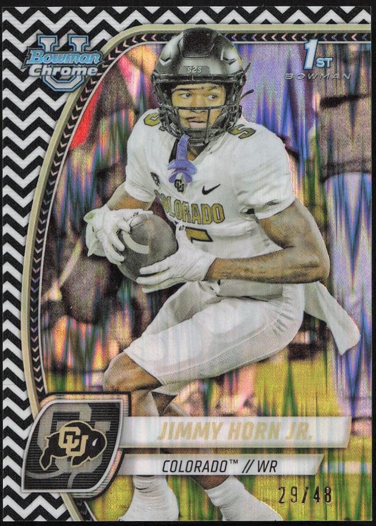 Jimmy Horn Jr. [Black White Stealth Refractor] #101