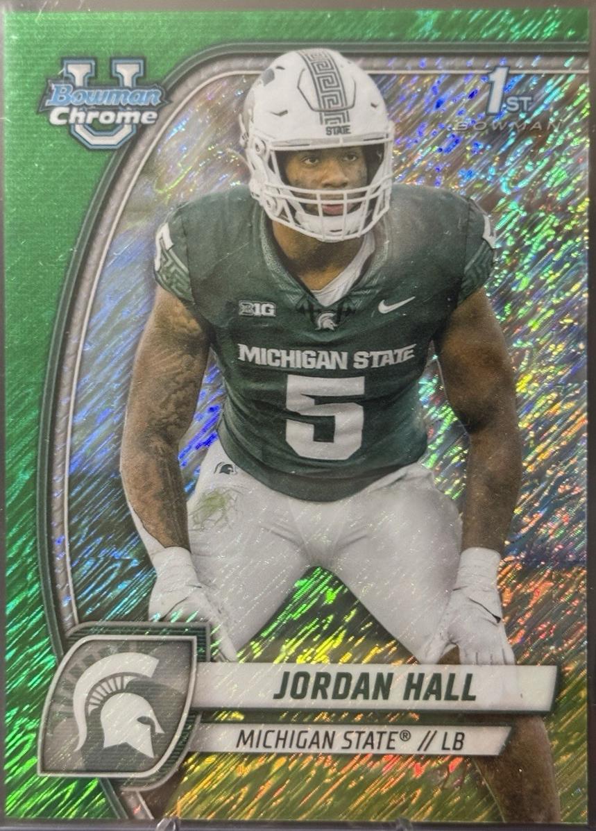 Jordan Hall [Shimmer Green Refractor] #104