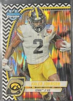 Kaleb Johnson [Black White Stealth Refractor] #112