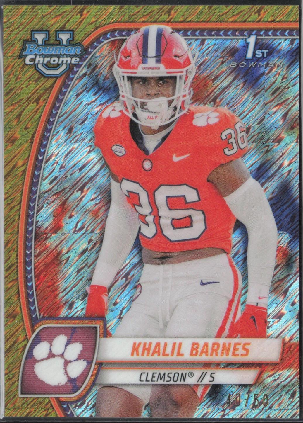 Khalil Barnes [Shimmer Gold Refractor] #114