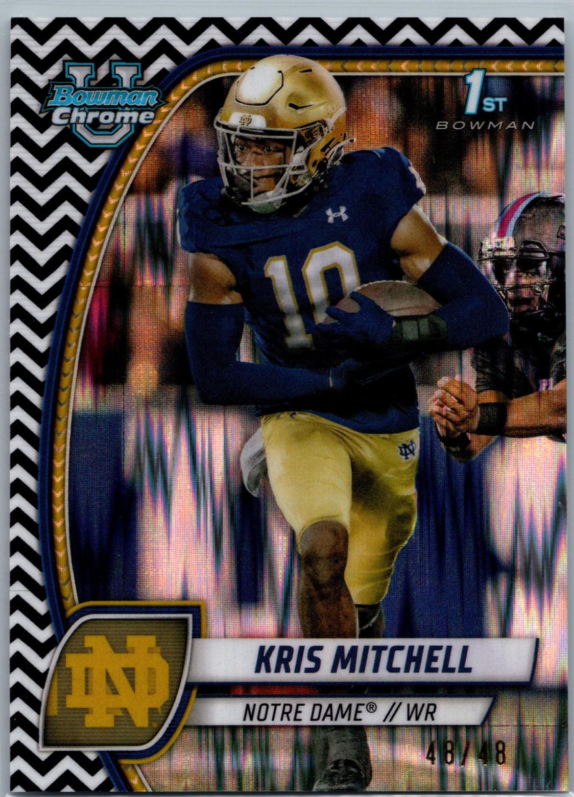 Kris Mitchell [Black White Stealth Refractor] #117