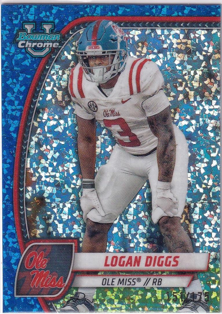 Logan Diggs [Blue Mini Diamond Refractor] #121