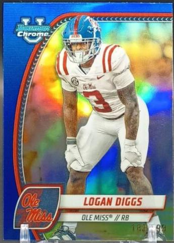 Logan Diggs [Blue Refractor] #121