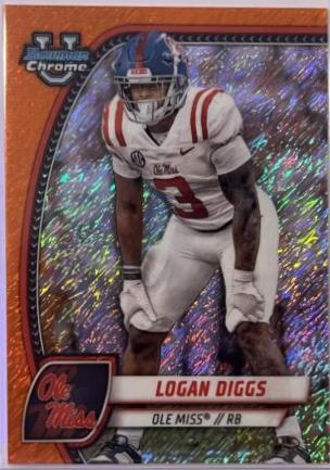 Logan Diggs [Shimmer Orange Refractor] #121