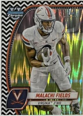 Malachi Fields [Black White Stealth Refractor] #124