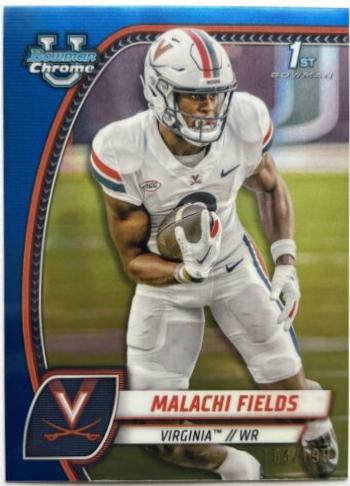Malachi Fields [Blue Refractor] #124