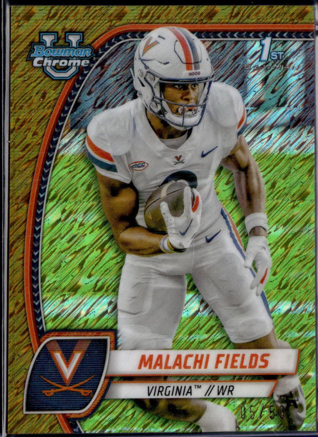 Malachi Fields [Shimmer Gold Refractor] #124